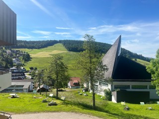 Büro auf dem Berg.